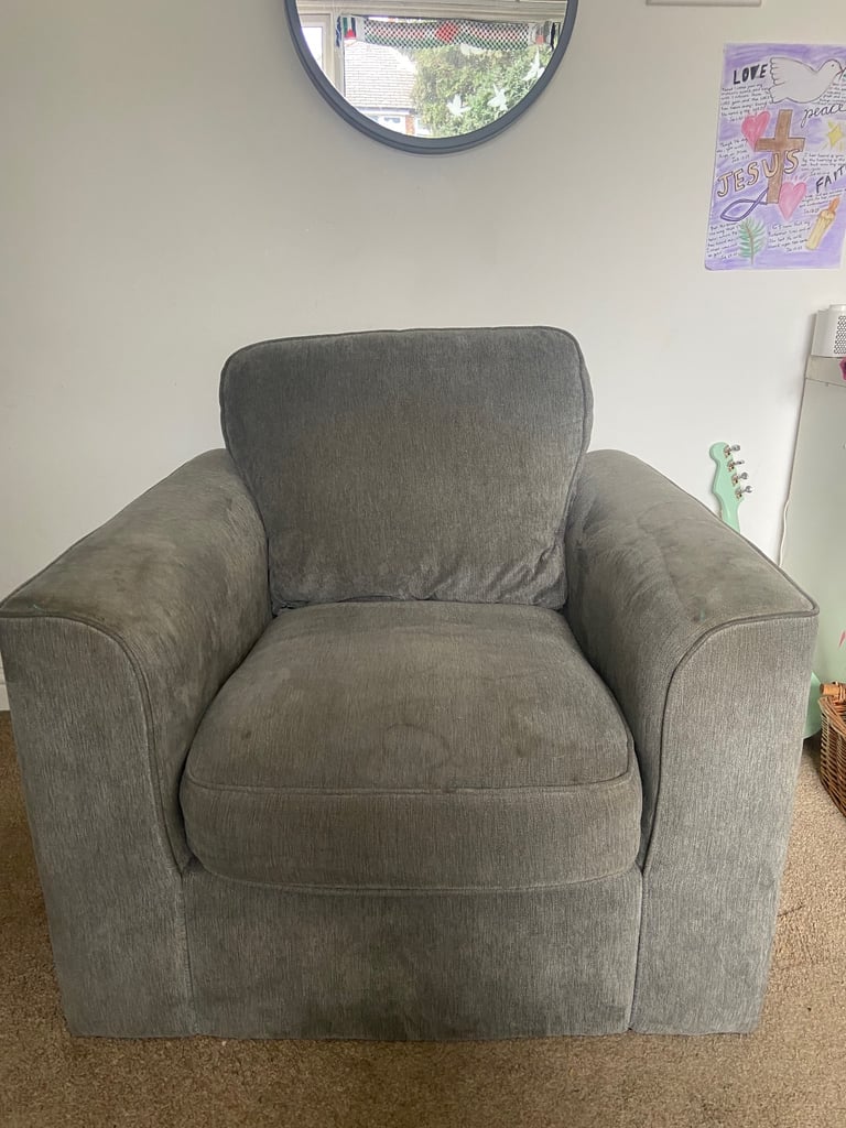 image for Sturdy armchair - grey