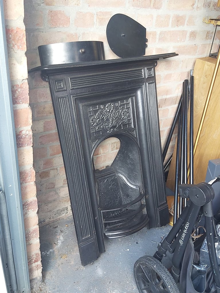 Cast iron fireplace 