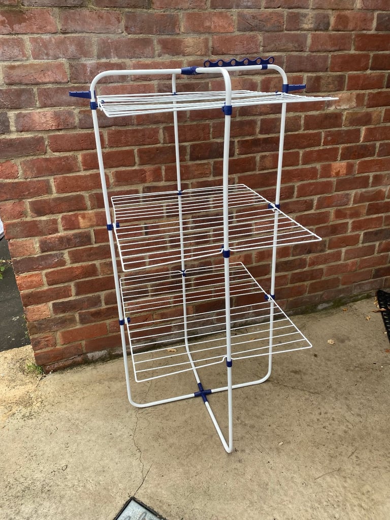 Extra Large fold out laundry airer clothes dryer outdoor indoor easy storage kitchen bathroom