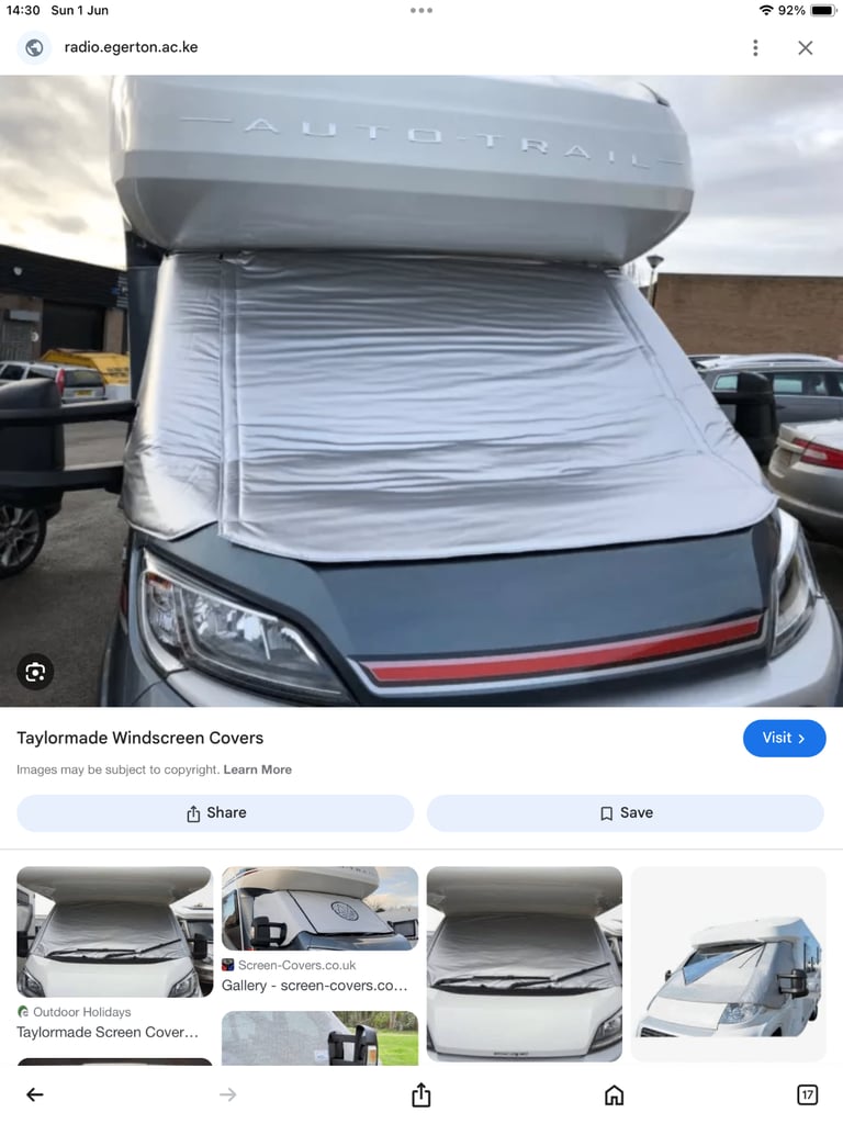 Motorhome Solar Screen