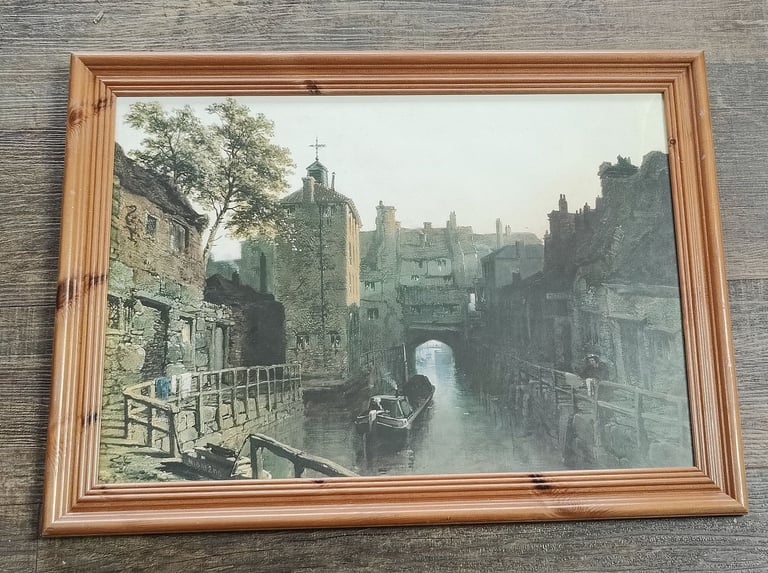 image for The Glory Hole in Lincoln 1860 - Rare Painting Print Framed - Edmund John Niemann