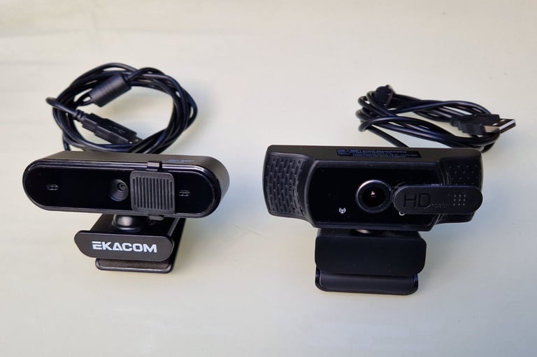 image for EKACOM HD 5mpx + EYONME W6 Full HD 1080P webcams for Youtube, Zoom, etc