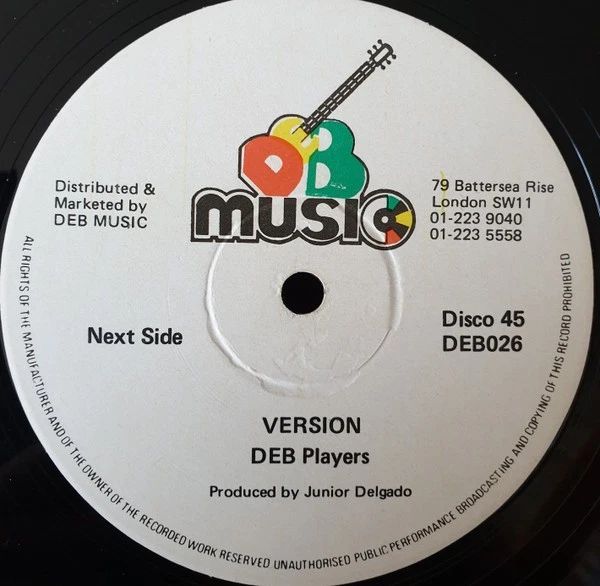 Junior Delgado & Ras Bug 'Warrior' 12inch VG+ 'Reggae Disco 45'