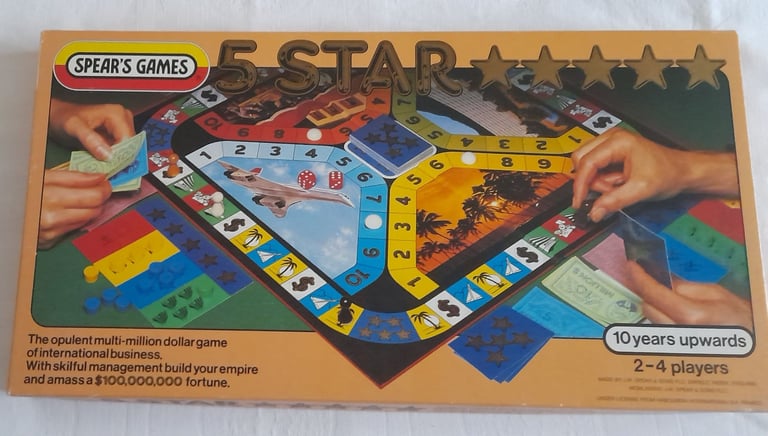 image for Vintage 5 STAR Board Game for two to four players.