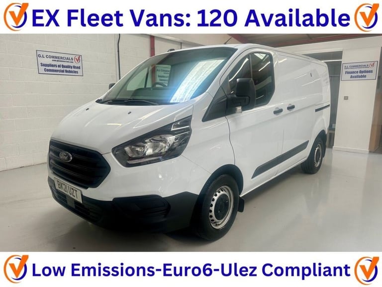 image for 2021 21 FORD TRANSIT CUSTOM 2.0 300 ECOBLUE LEADER L1 SWB 130 BHP * 25,235 * AIR