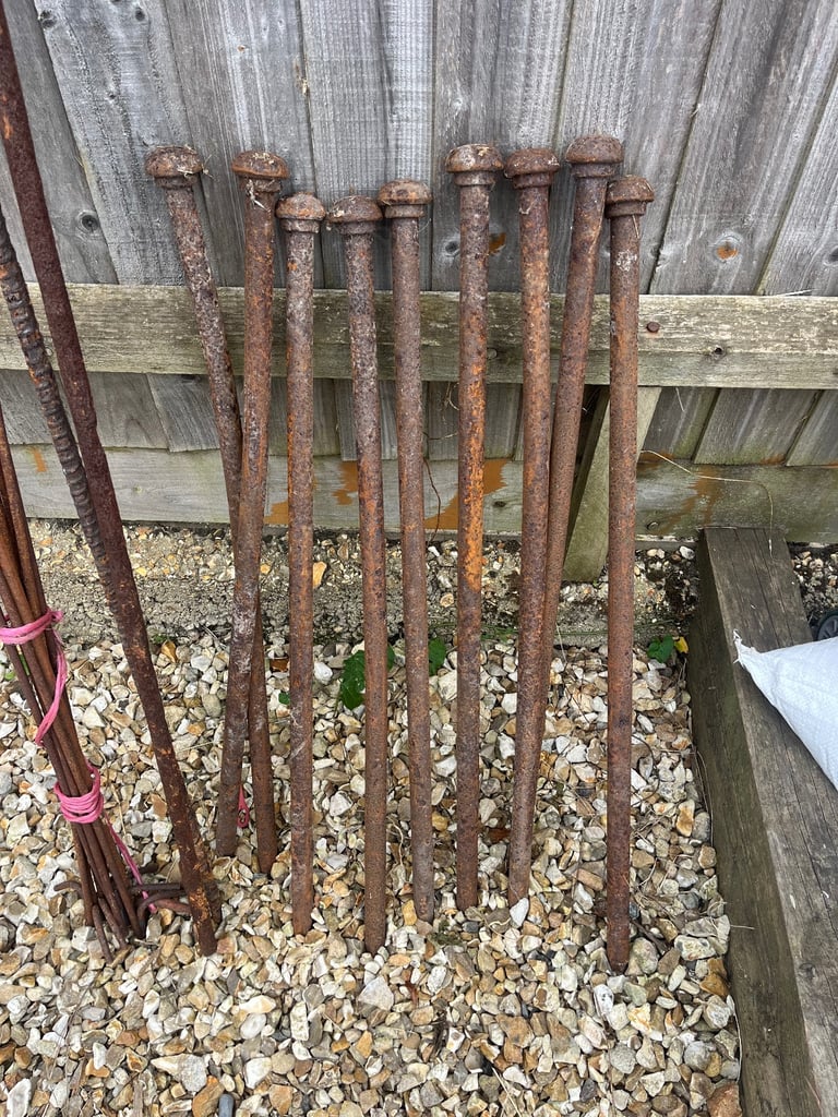 image for Assorted Large tent pegs and garden spikes 