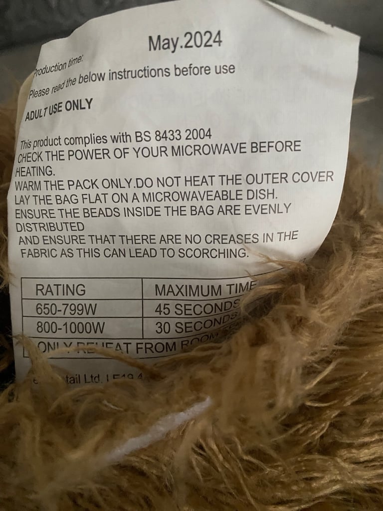 Hamish microwaveable hand warmer 