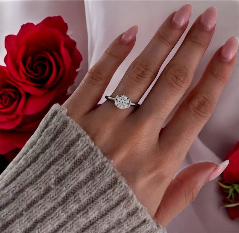 Stunning 0.50ct Platinum Round Solitaire Diamond Engagement Ring GIA-Certified