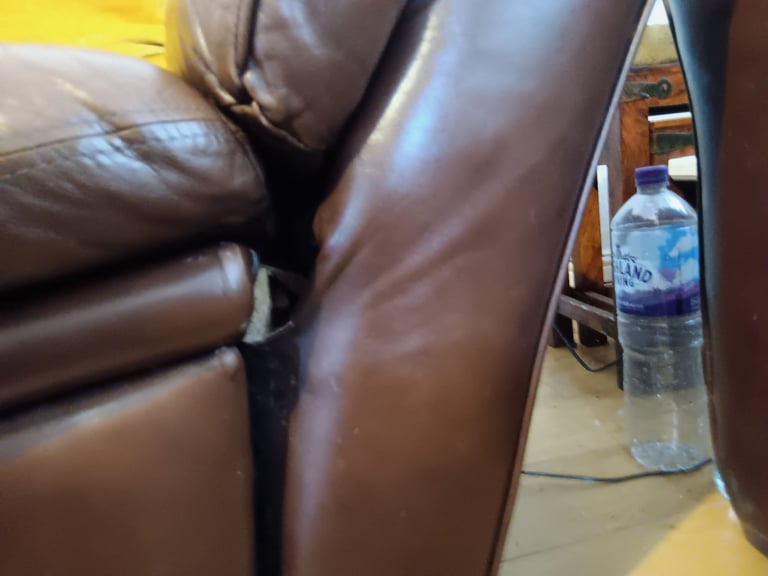 Free 3 seater sofa leather collection only
