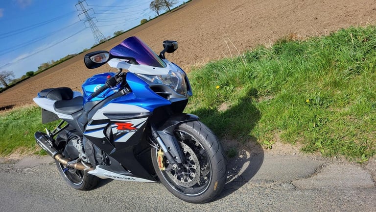 2014 14 SUZUKI GSXR 1000 L4 GSXR1000 SUPERBIKE SPORT BLUE  WHITE HPI CLEAR