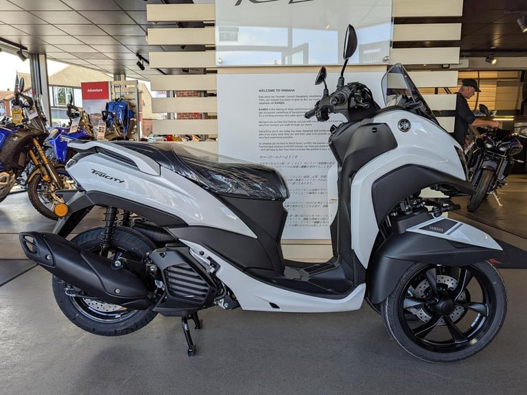 New 2025 Yamaha Tricity 125. Milky White. £4,801 On The Road (No Admin Fees)