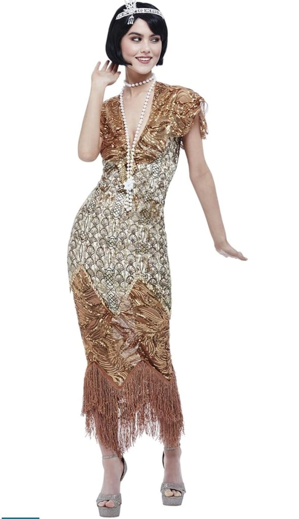image for Deluxe sequin gold Flapper costumes size L