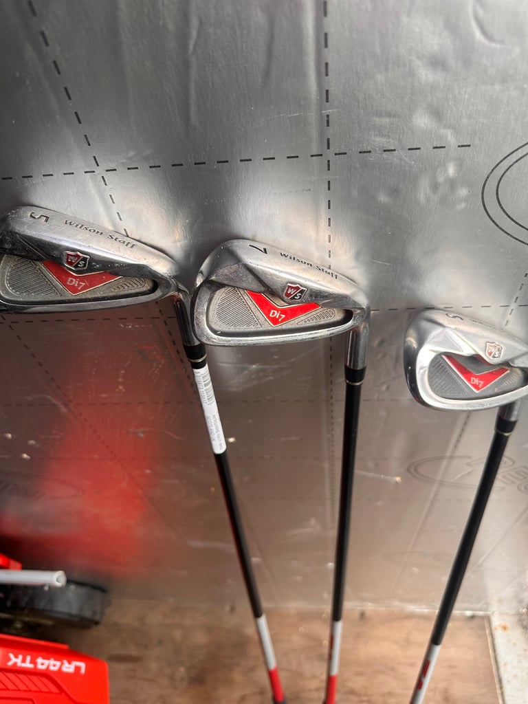 image for 3 x Wilson DI7 graphite shafted irons. 