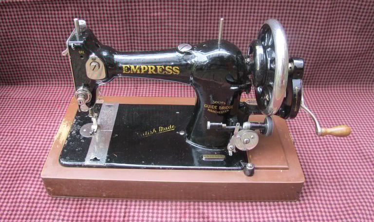 Vintage Hand Cranked Sewing Machine 'Empress' by Jones Sewing Machine Ipswich
