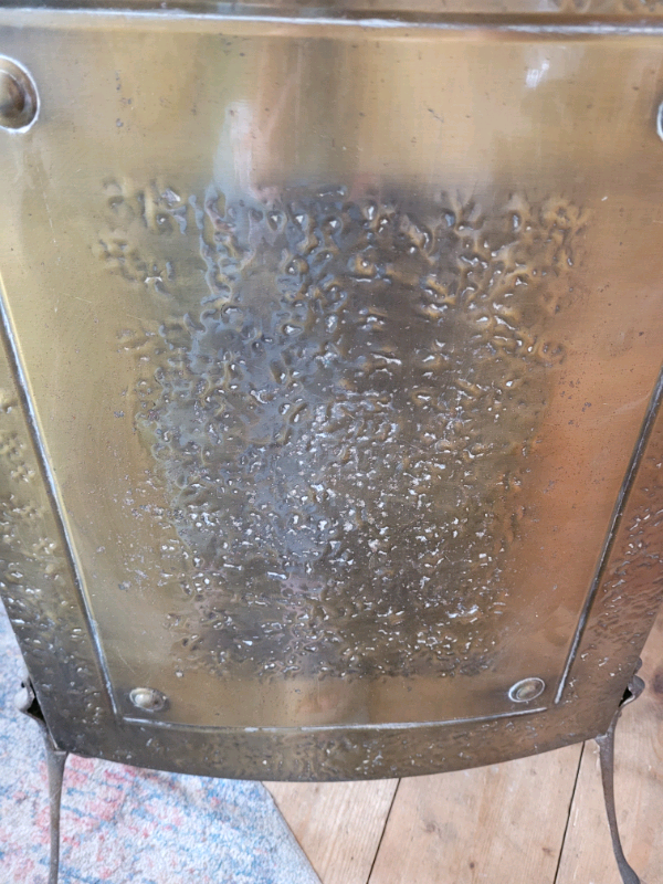 Antique Brass Fireplace Firescreen Fireguard 