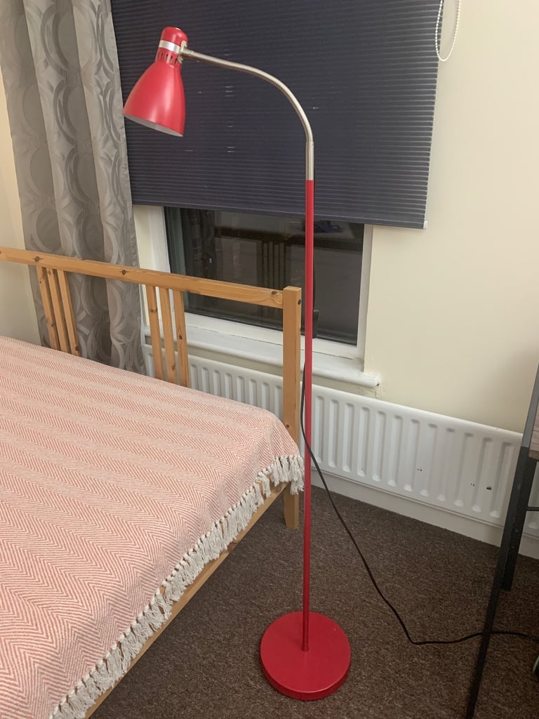 Habitat red floor lamp or reading lamp