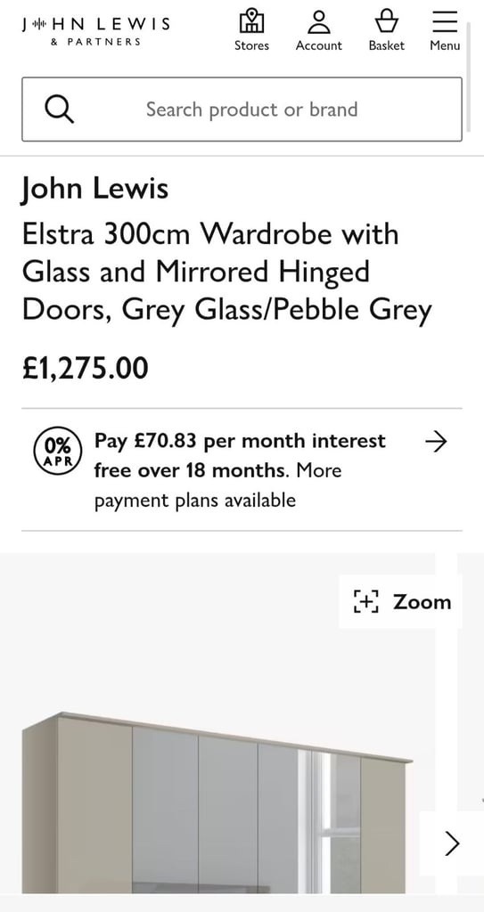 John Lewis Elstra Wardrobe 
