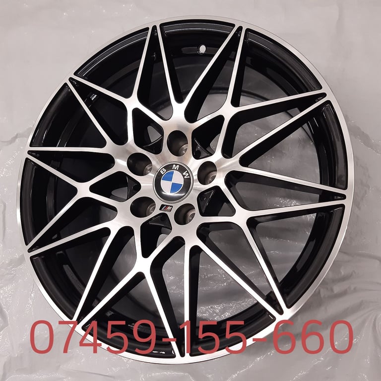 4X NEW ALLOY WHEELS (20" INCH ALLOYS) 666M BLACK & DCUT BMW 3 SERIES M3 E90 E91 E92 E93 F30 F31 F34