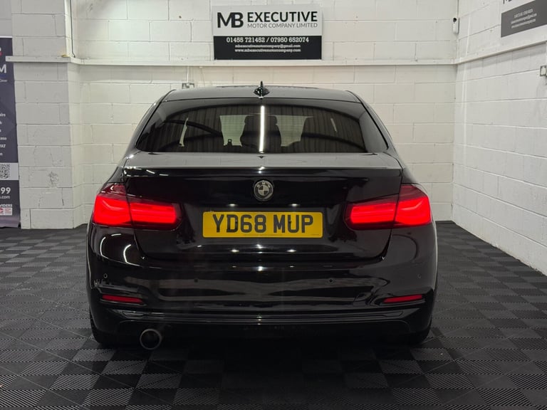 2018 68 BMW 318i 1.5 SPORT PETROL AUTOMATIC 134BHP BLACK EURO 6
