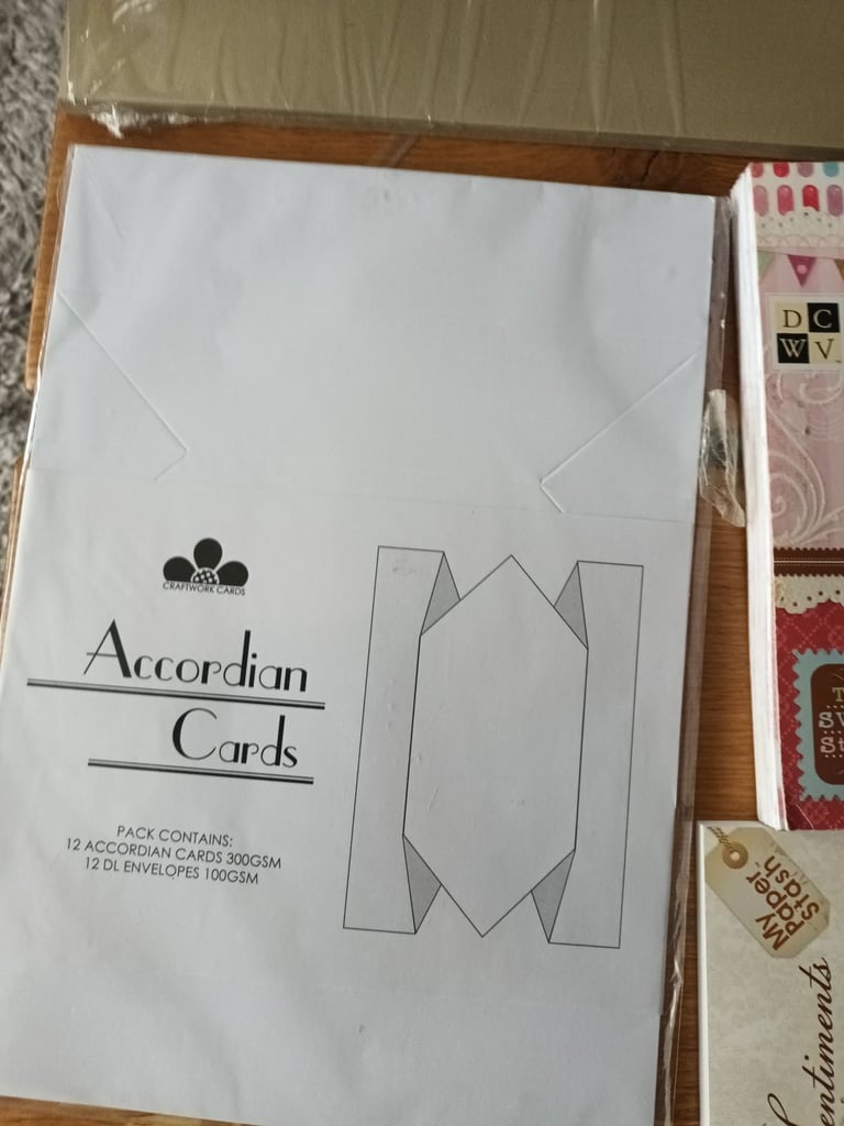 Card making scrapbook cards and envelopes art and craft card stickers job lot bargain new 