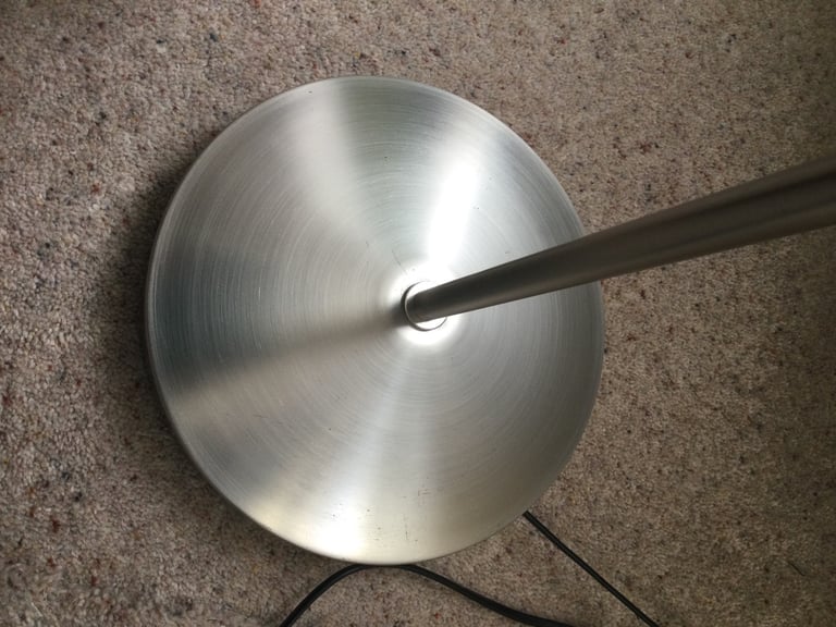Uplighter Floor Lamp - Brushed Chrome, VGC
