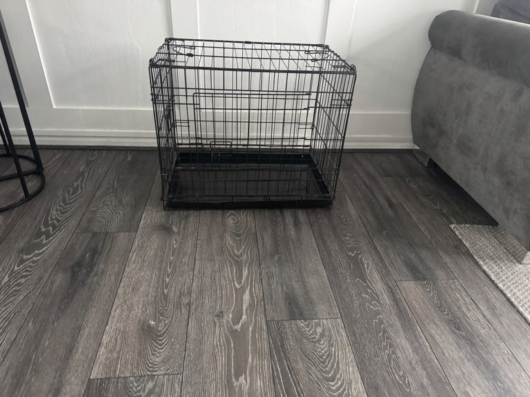 Black Metal Dog Crate Cage Puppy Training Whitefield Manchester