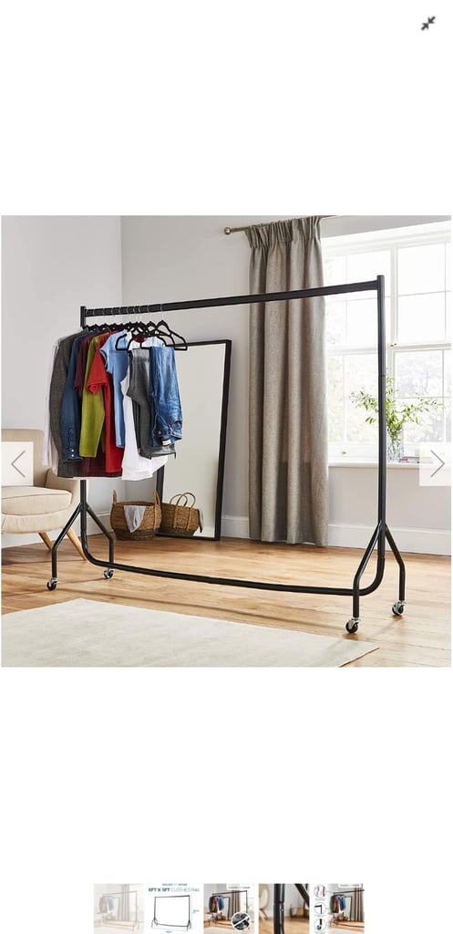 image for CLOTHES RAIL,  6FT , LIKE NEW. 