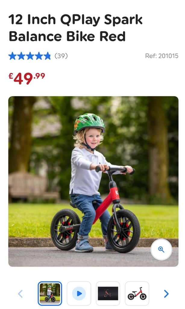 QPlay balance bike with LED wheels 
