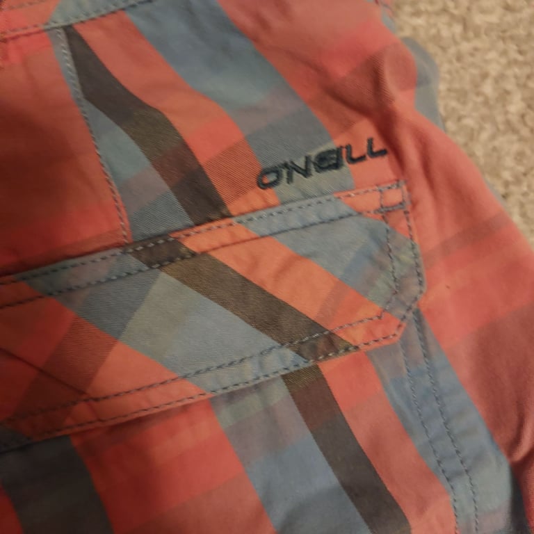 O’Neill Vintage Check Retro Board Shorts Size 28