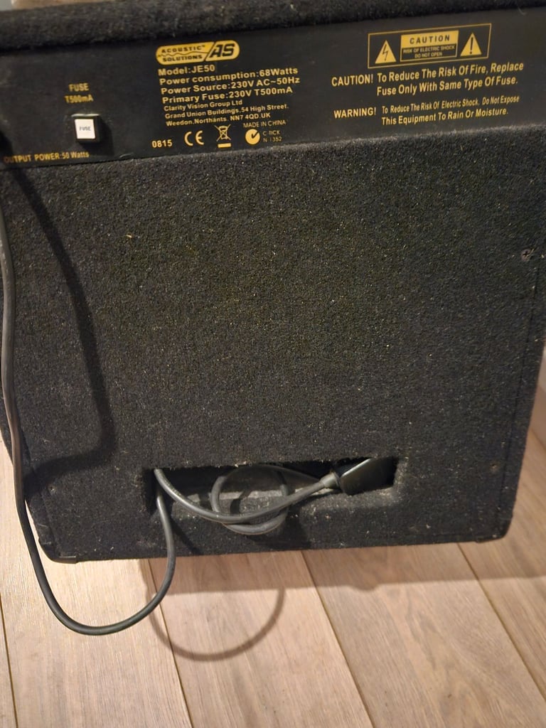 Old JE50 50W guitar amp