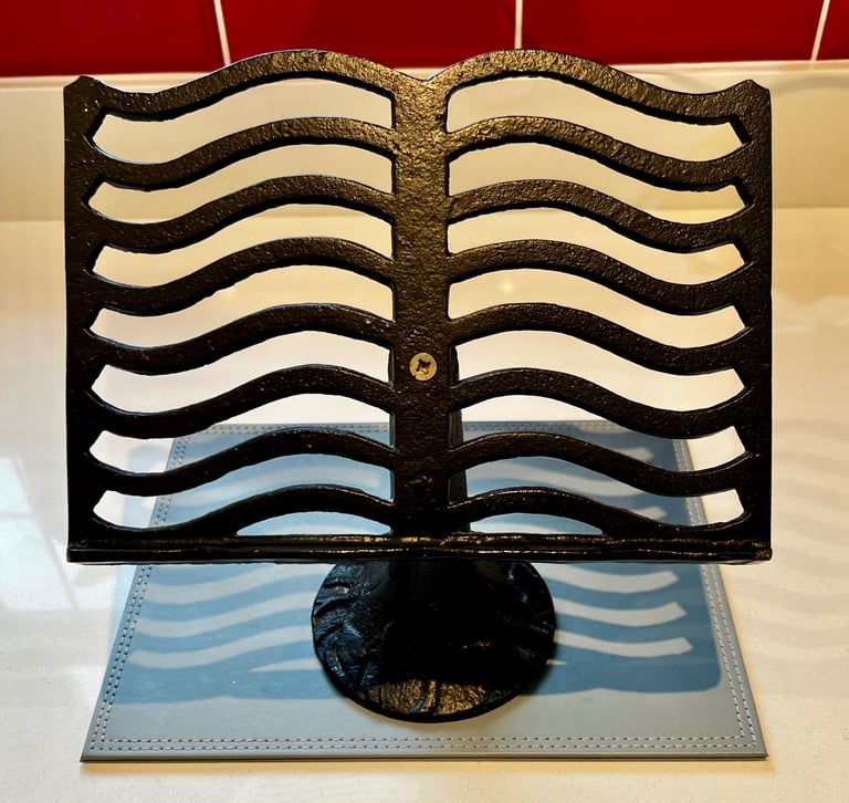 image for Cast Iron Cook Book Stand 