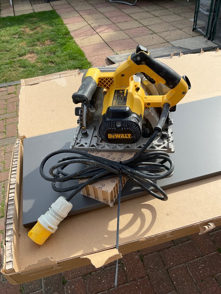 image for Dewalt DWS520 plunge cut circular saw 110v 
