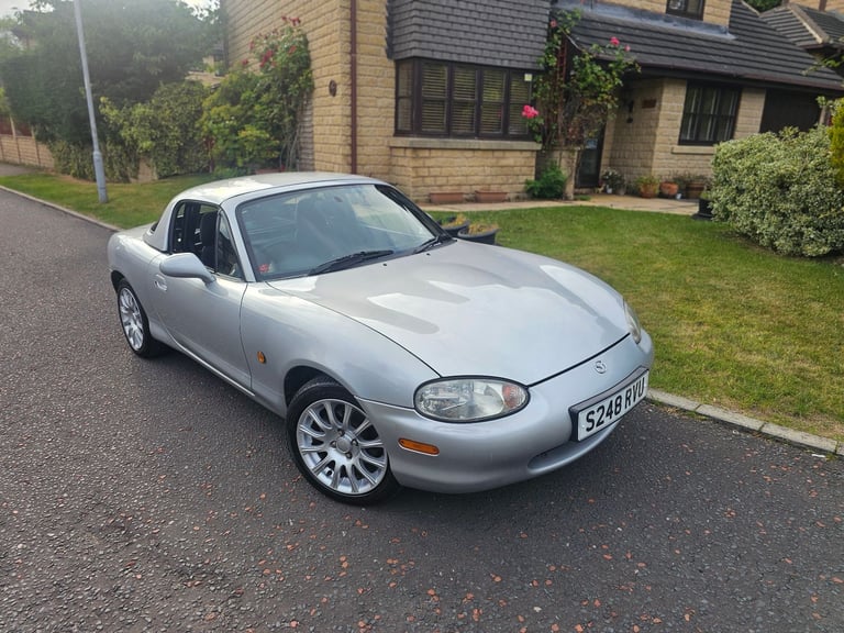 ★MAZDA MX-5 1.8 ★56K MILES! STUNNING EXAMPLE! HARDTOP+SOFTOP+ROLL CAGE, SUNLIGHT SILVER MX5 MK2 NB 