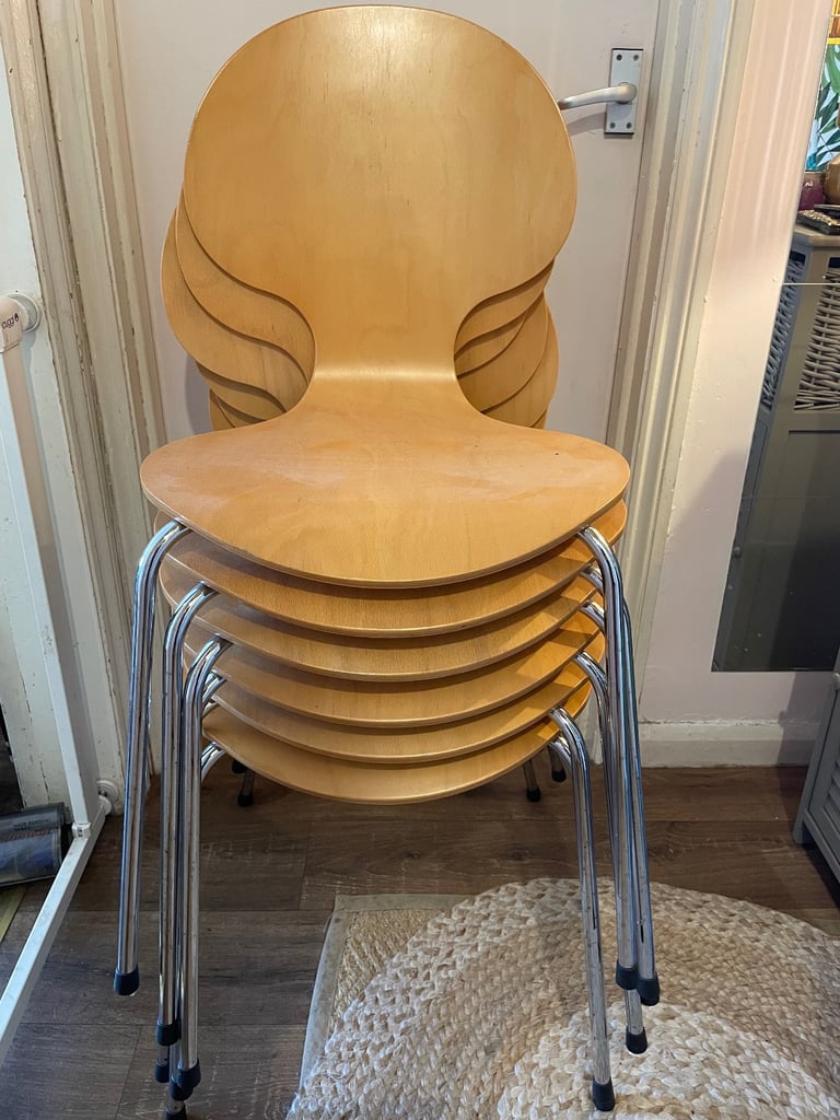 image for Stylish Modern Wooden Chairs  – £90