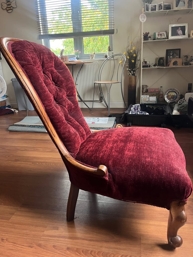Antique Victorian nursing chair 