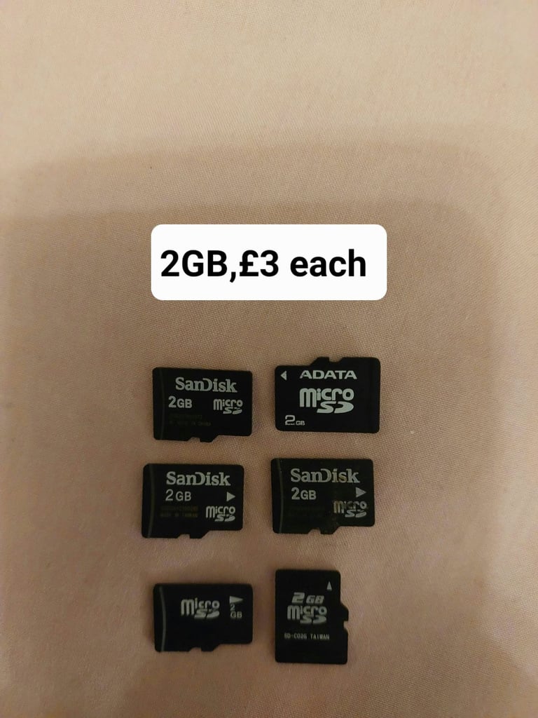 Micro SD memory cards,prices in photos