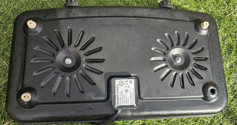Russell Hobbs 15199 Two Plate 1500W Electric Mini Hob Silver - Used 