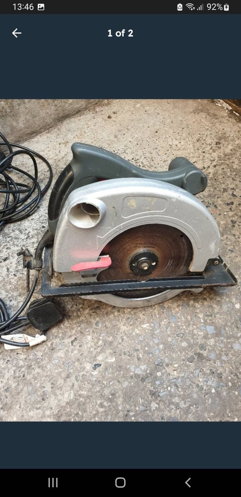 image for 240V 1200W 185MM CIRCULAR SAW IN GOOD WORKING ORDER WITH DECENT BLADE + CAN BE SEEN WORKING
