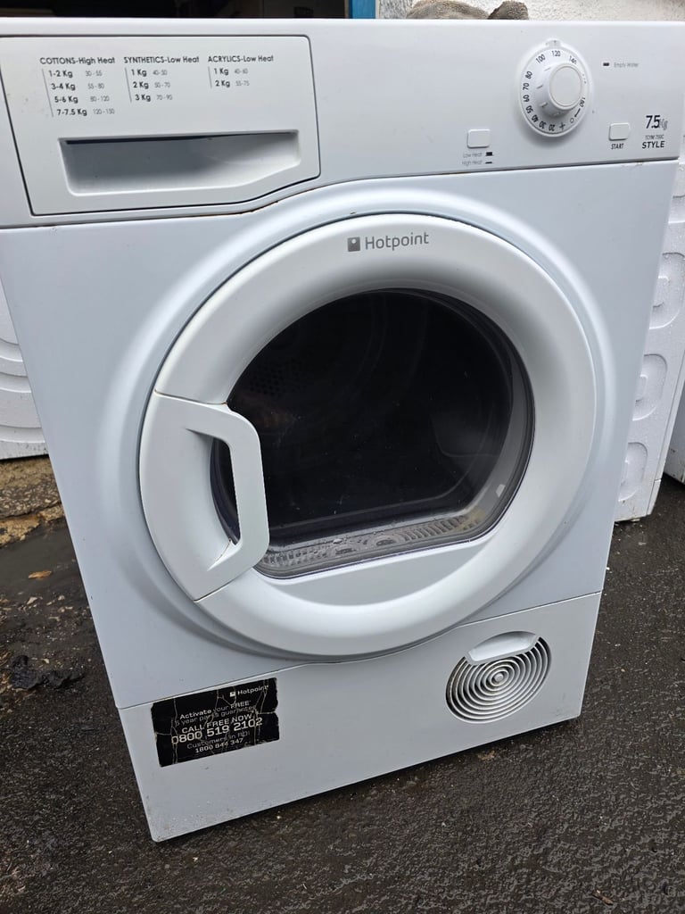 image for Hotpoint 7.5kg condenser dryer cheap delivery available 