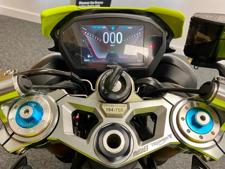 SUPERB 2023 TRIUMPH STREET TRIPLE 765 MOTO2 LTD EDITION, 184 OF 765, FSH!