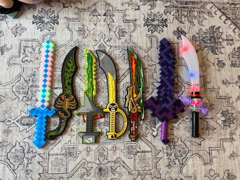 image for Bundle of toy swords, light ups, Legoland Ninchago (new), Chima etc