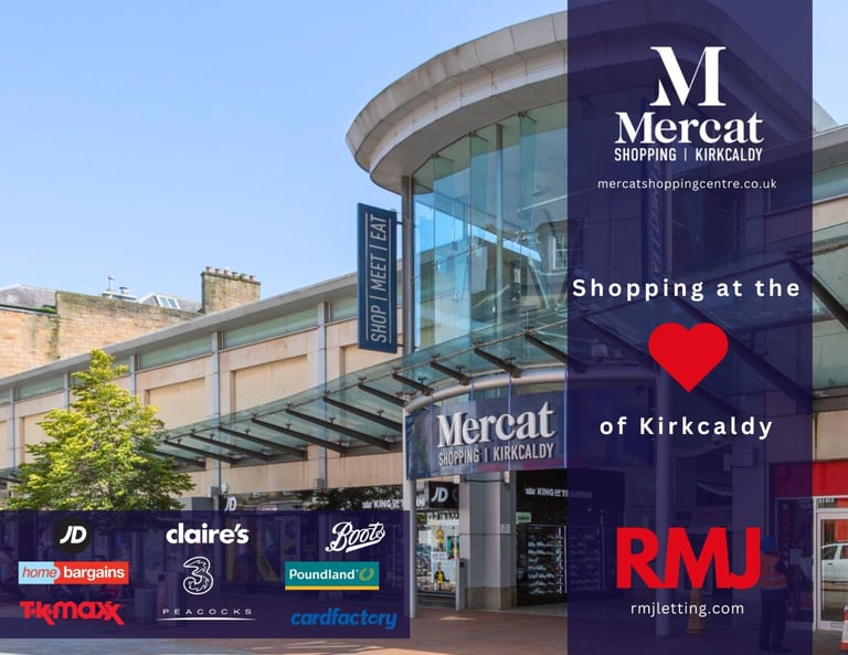 Retail Units to Let – Mercat Shopping Centre, Kirkcaldy