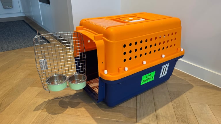 Pet travel crate -- international air cargo approved -- cats and small/medium dogs