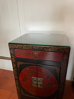 Chinese bedside tables- pair 
