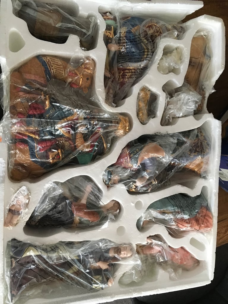 Large nativity set. 