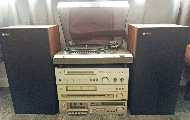 Vintage (1980) Hitachi/Sony Separate Hi-Fi System with Celestion Ditton Speakers