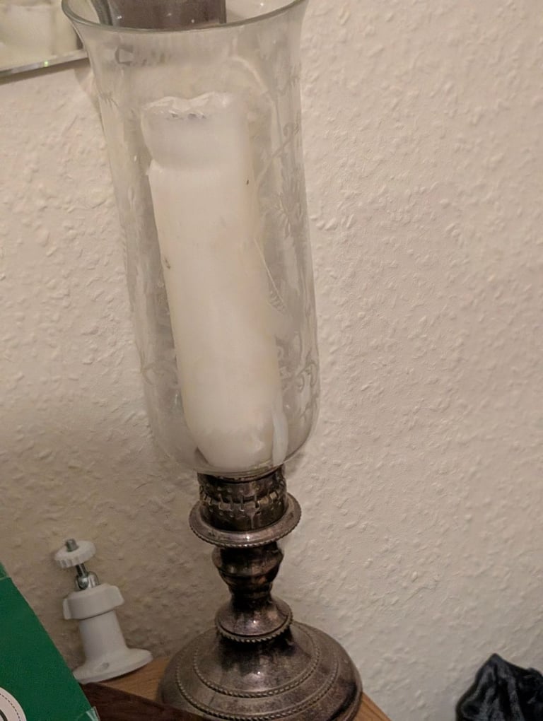 image for Silver candle holder