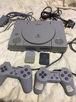 PlayStation PS1 with Two Controllers 