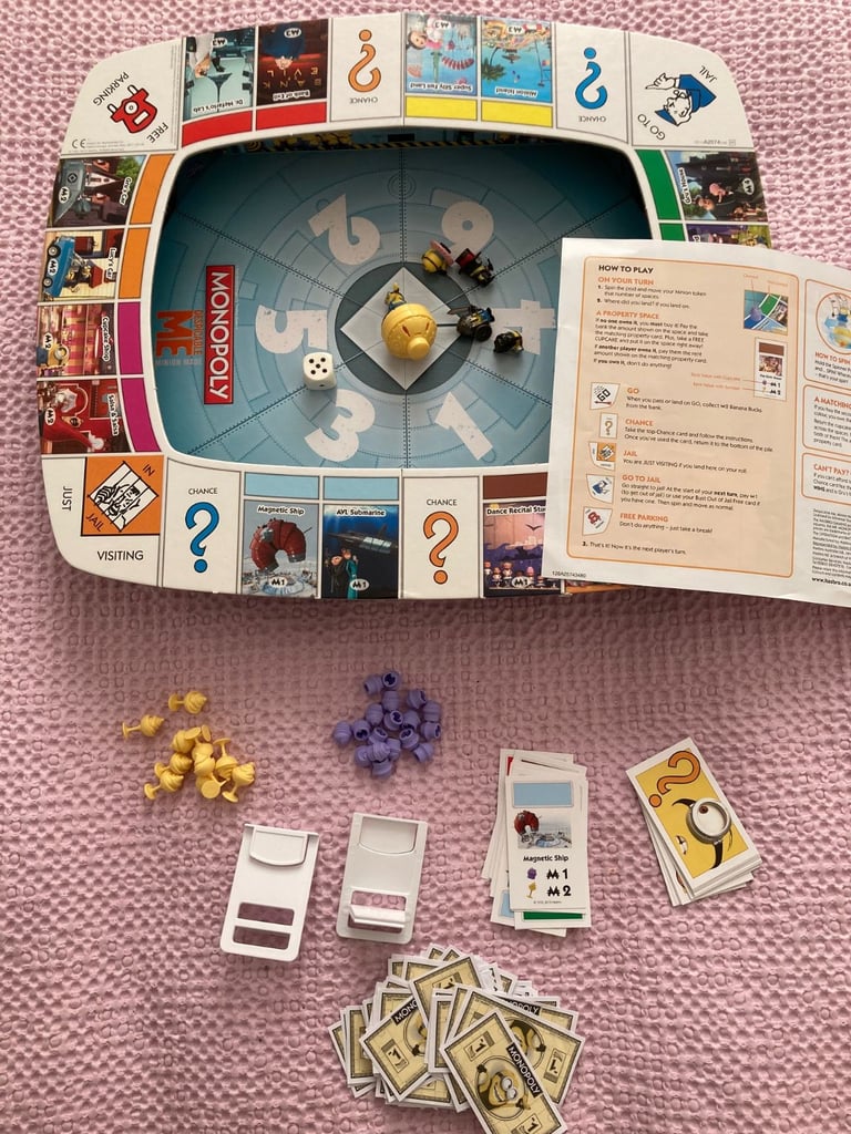 Kids Minions Monopoly Board Game