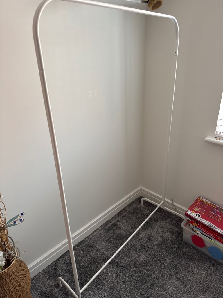 image for White clothes rail